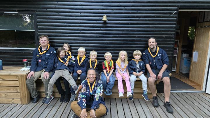 Fællesfoto af mikrospejdere september 2026
