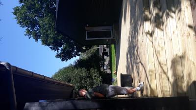 Terrasse som samler husene